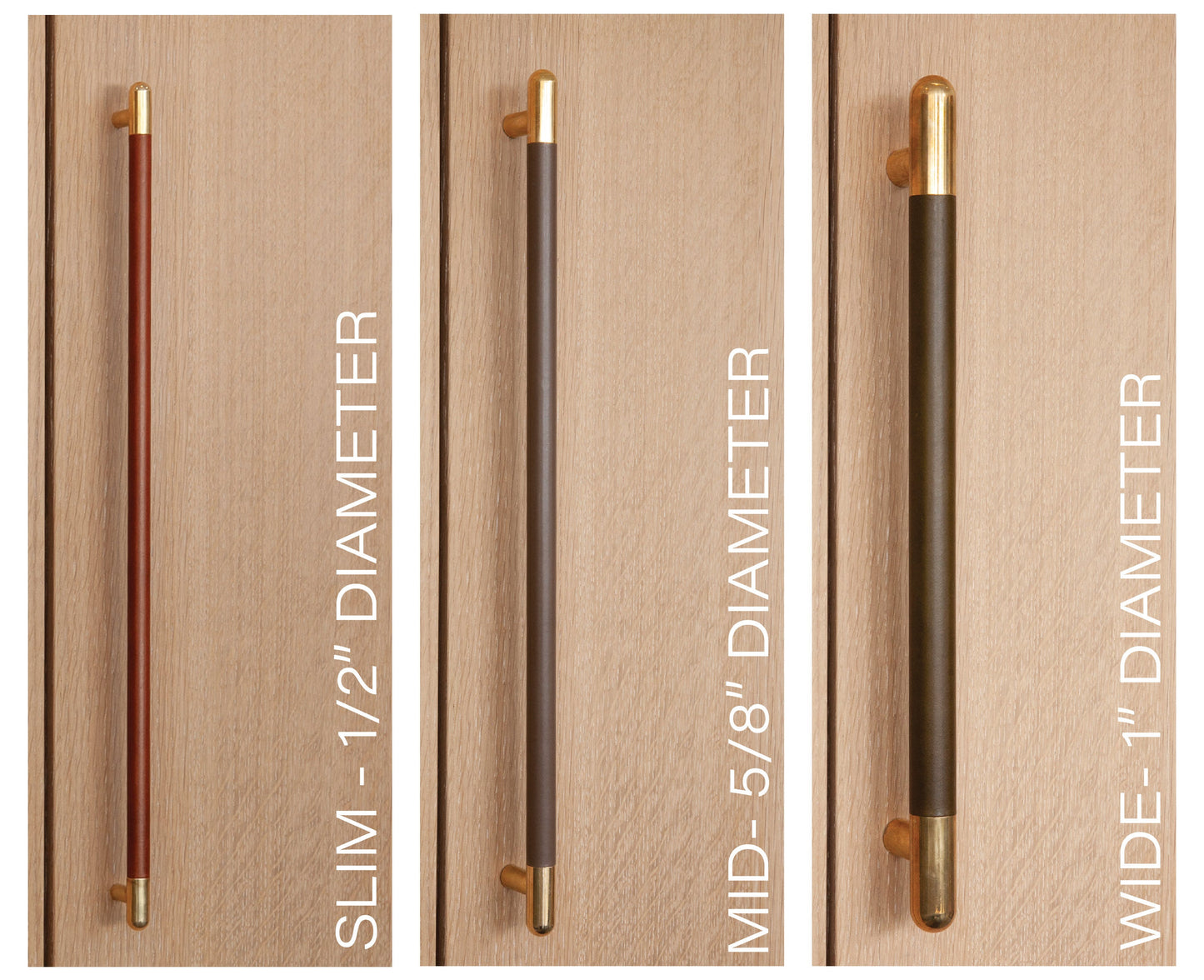 BRUSHED STAINLESS STEEL | DRESSED MINERAL | Wide (1")