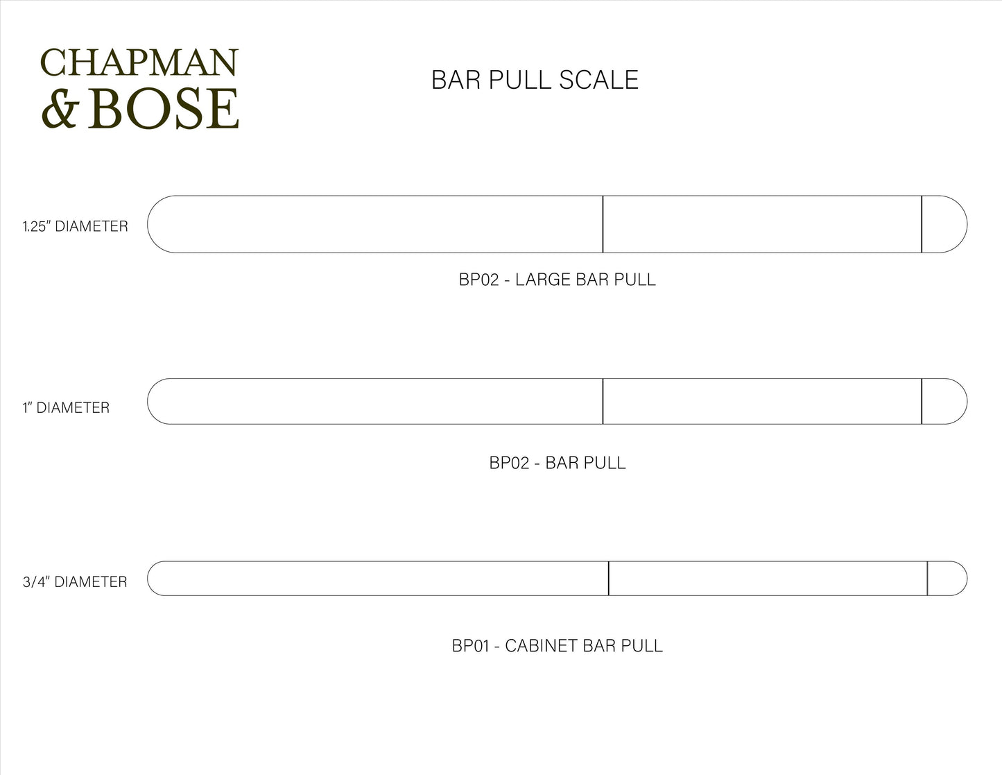 BP02 Bar Pull - Full Leather