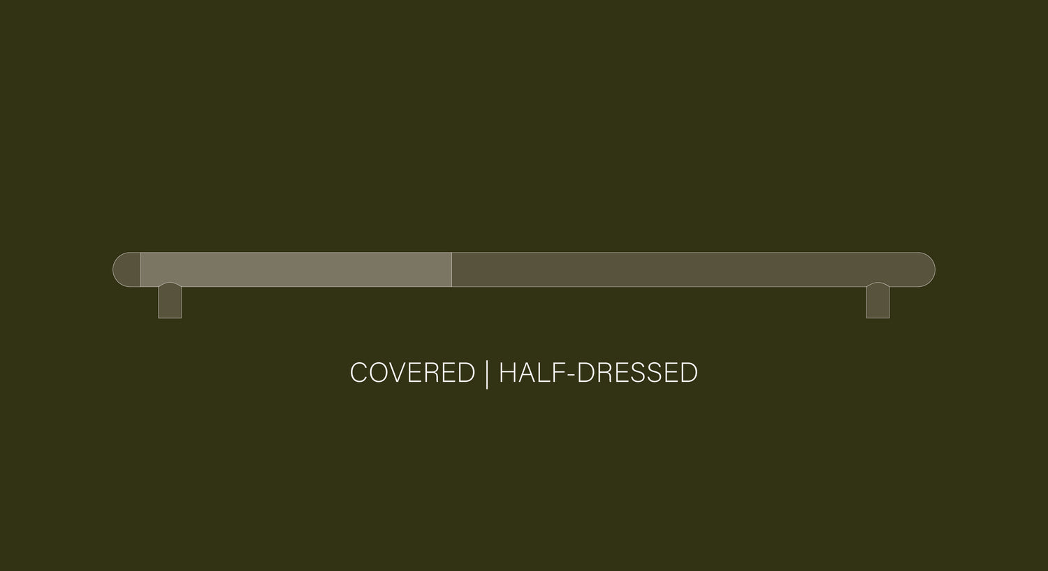 COVERED BAR PULLS | HALF-DRESSED