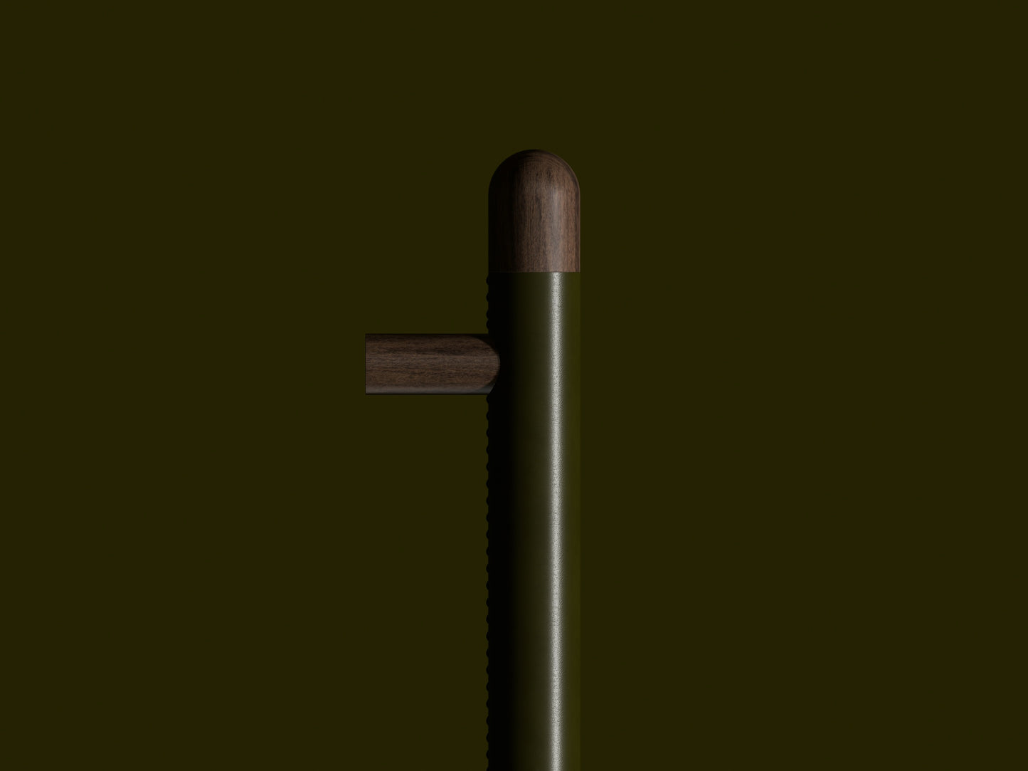 BP01  Cabinet Bar Pull - Full Leather
