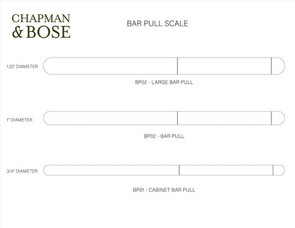 BP02 Bar Pull - Offset Leather