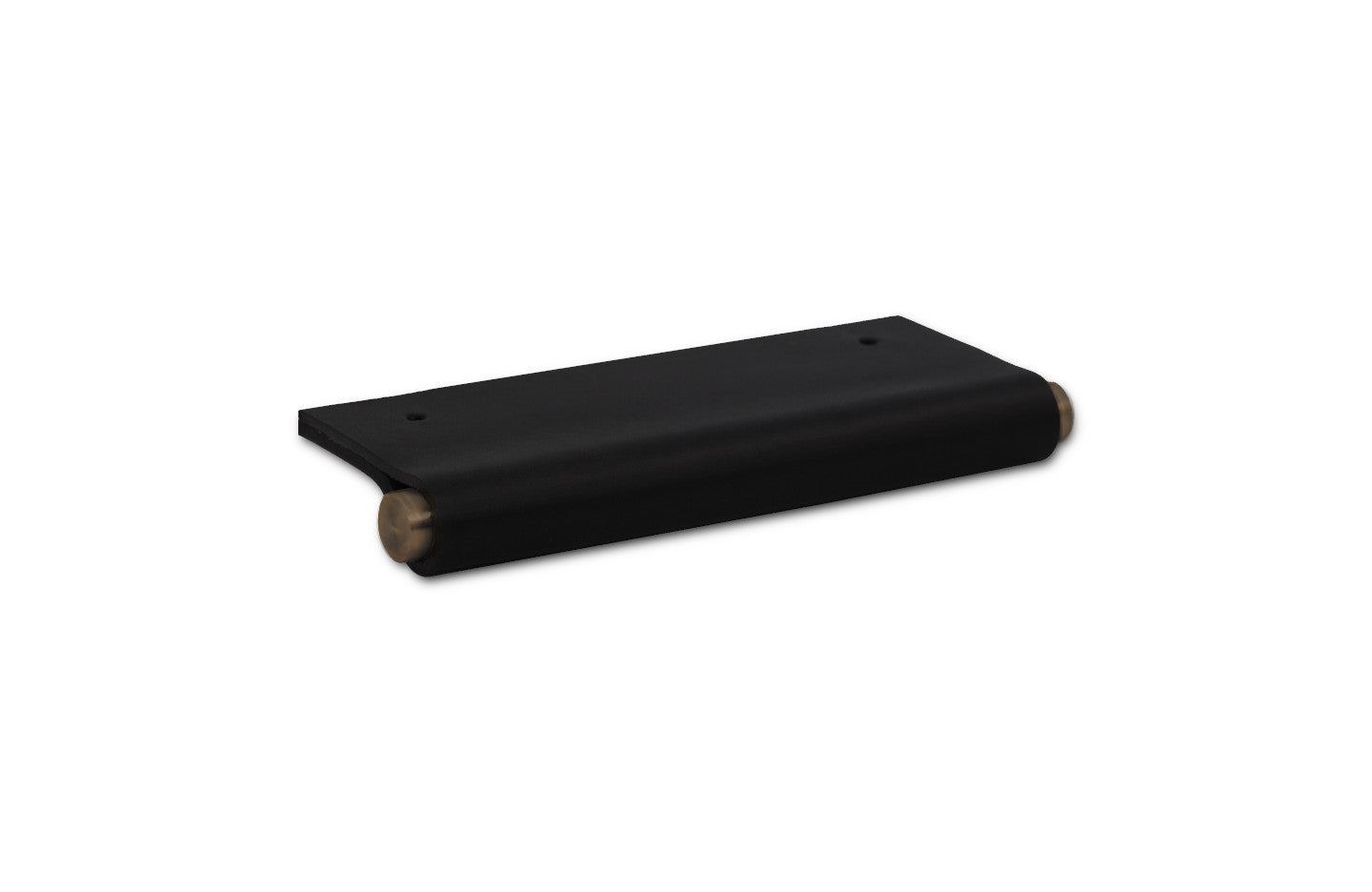 EP01 Leather Edge Pull - Aged Brass Core