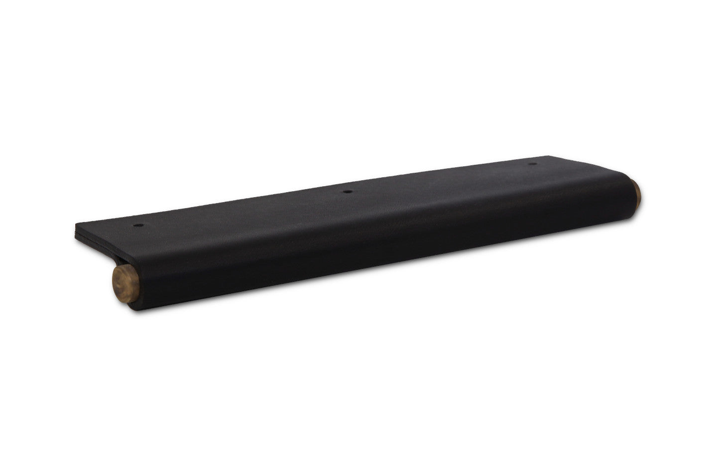 EP01 Leather Edge Pull - Aged Brass Core