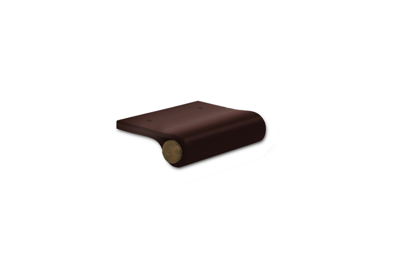 EP01 Leather Edge Pull - Aged Brass Core