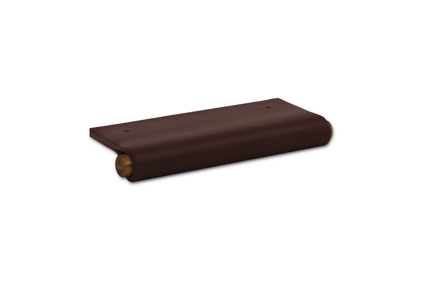 EP01 Leather Edge Pull - Aged Brass Core