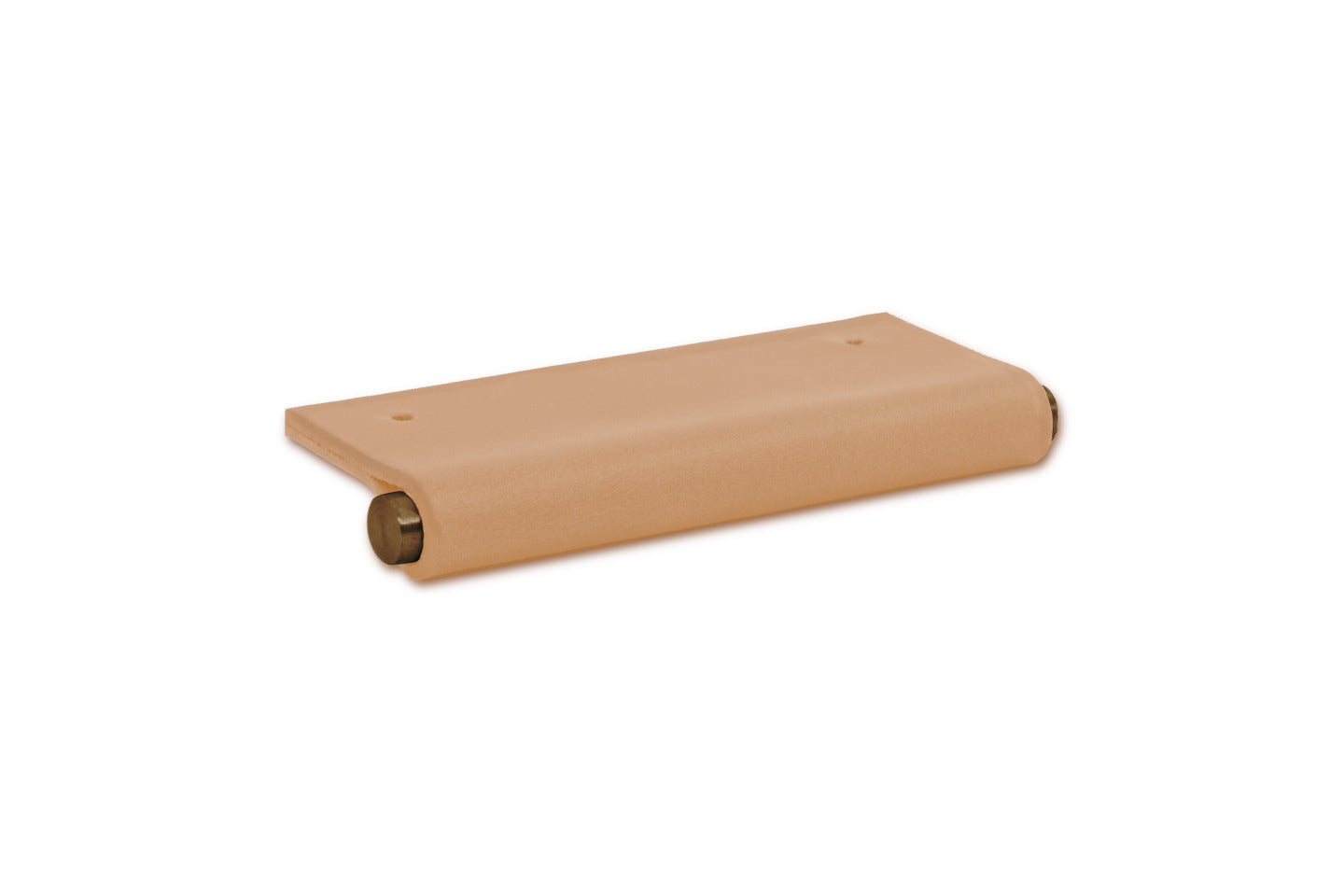 EP01 Leather Edge Pull - Aged Brass Core