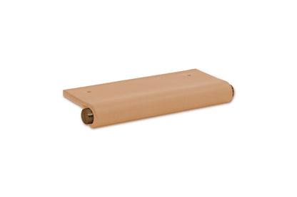EP01 Leather Edge Pull - Aged Brass Core