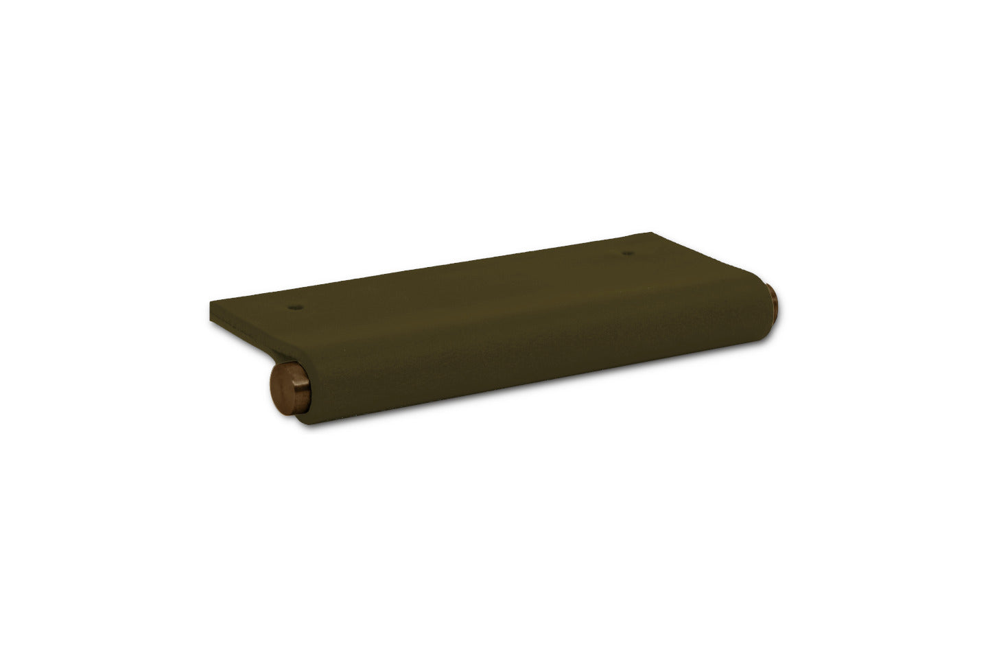 EP01 Leather Edge Pull - Aged Brass Core