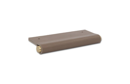 EP01 Leather Edge Pull - Satin Brass Core