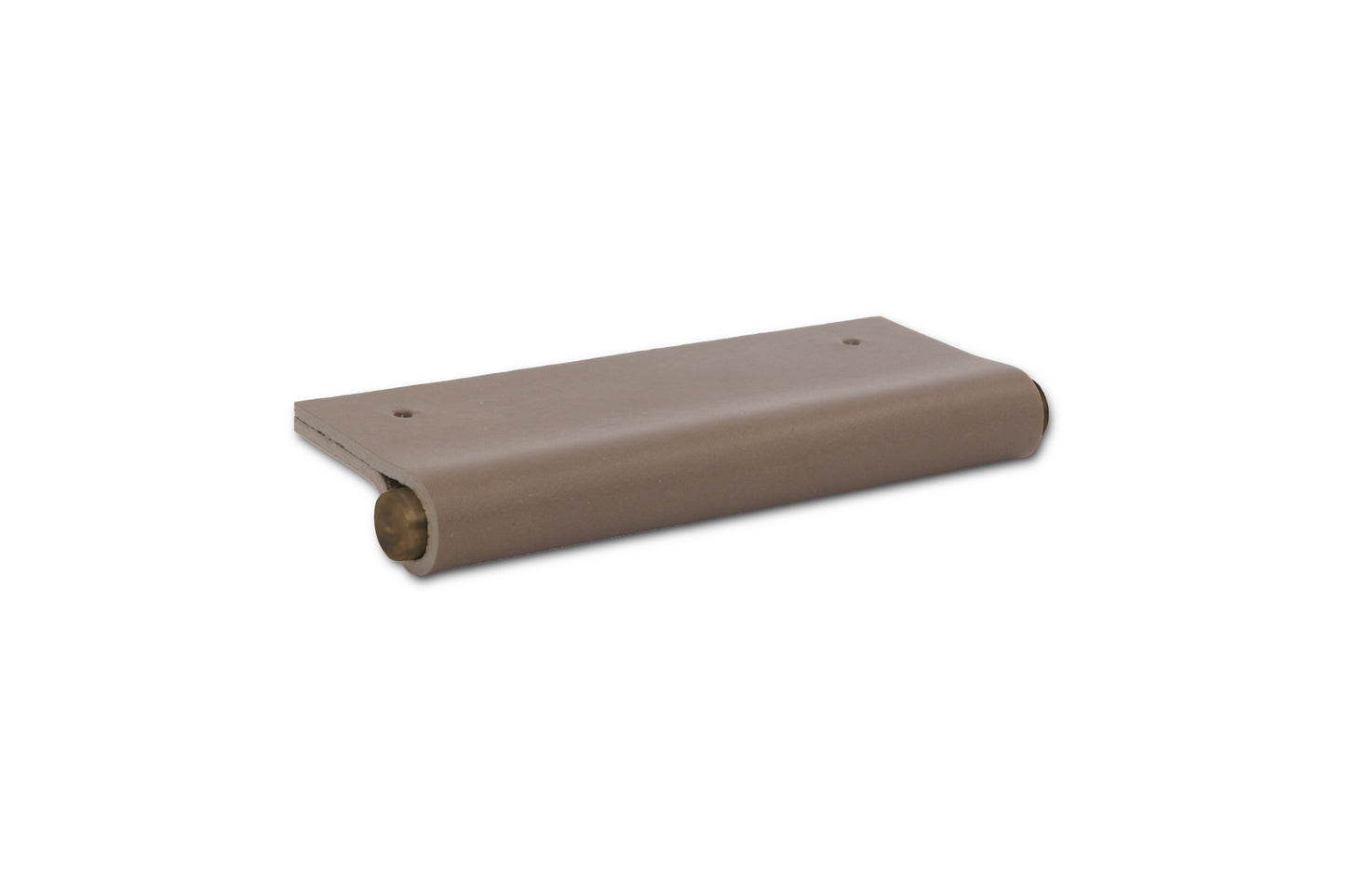 EP01 Leather Edge Pull - Aged Brass Core