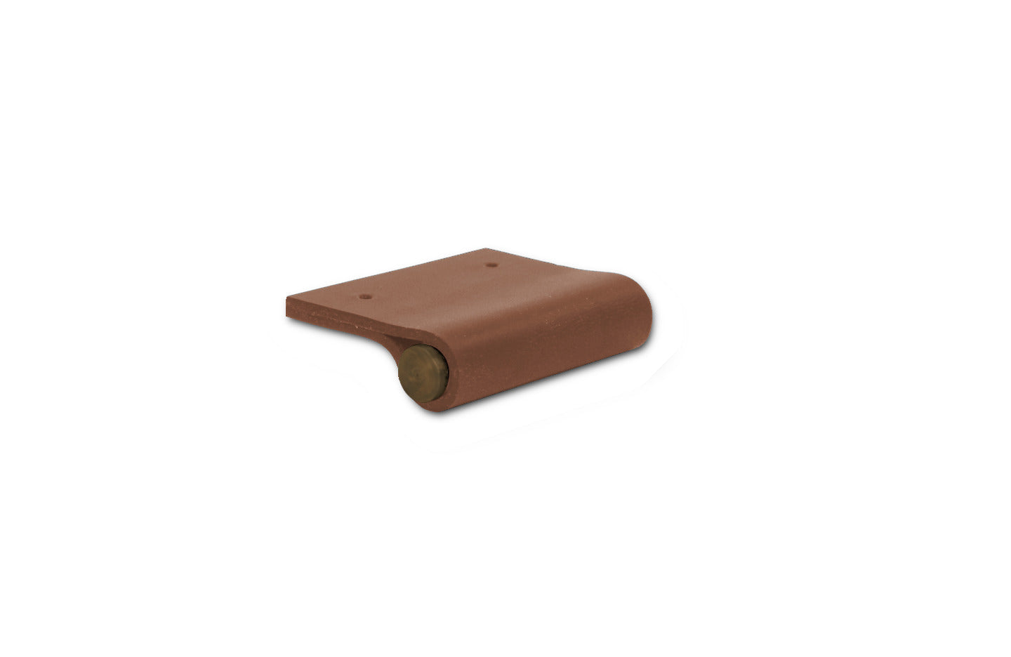 EP01 Leather Edge Pull - Aged Brass Core